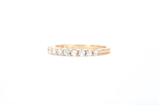 Micro Pavé 1/2 Carat Diamond Ring in 18k Rose Gold