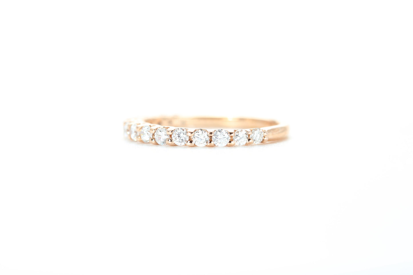 Micro Pavé 1/2 Carat Diamond Ring in 18k Rose Gold