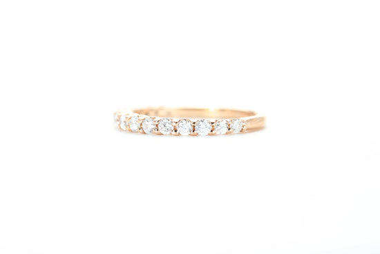 Micro Pavé 1/2 Carat Diamond Ring in 18k Rose Gold