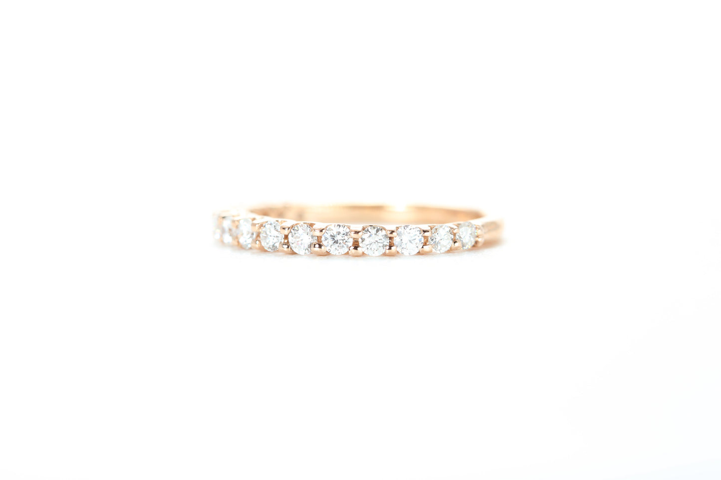 Micro Pavé 1/2 Carat Diamond Ring in 18k Rose Gold