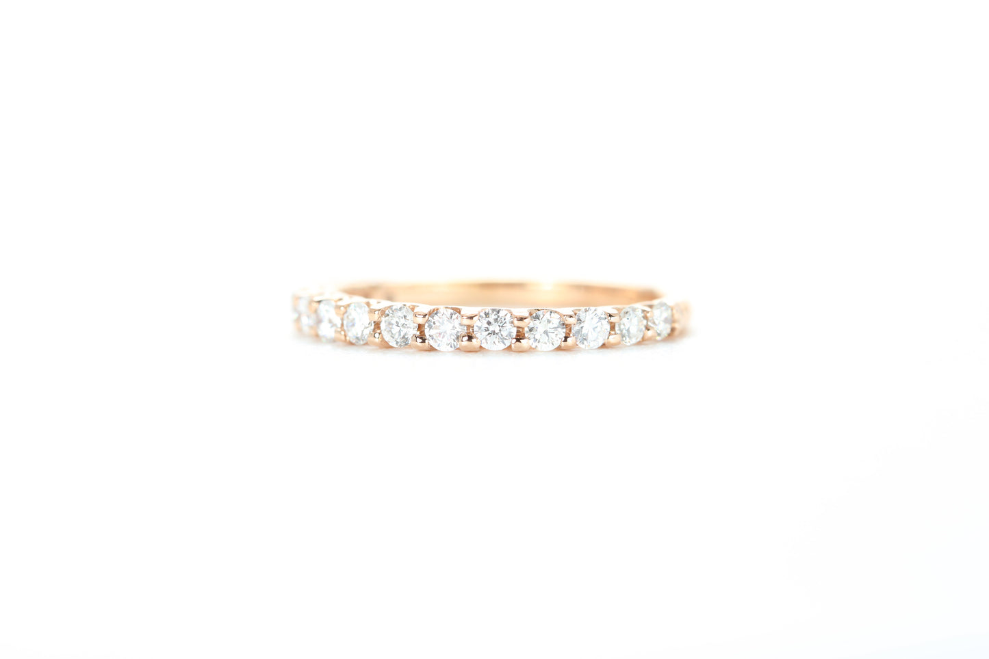 Micro Pavé 1/2 Carat Diamond Ring in 18k Rose Gold