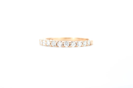 Micro Pavé 1/2 Carat Diamond Ring in 18k Rose Gold
