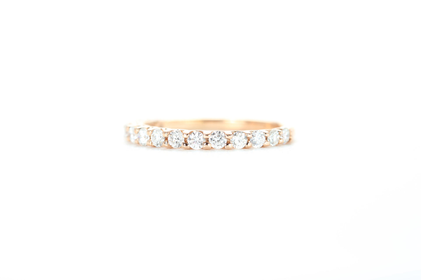 Micro Pavé 1/2 Carat Diamond Ring in 18k Rose Gold