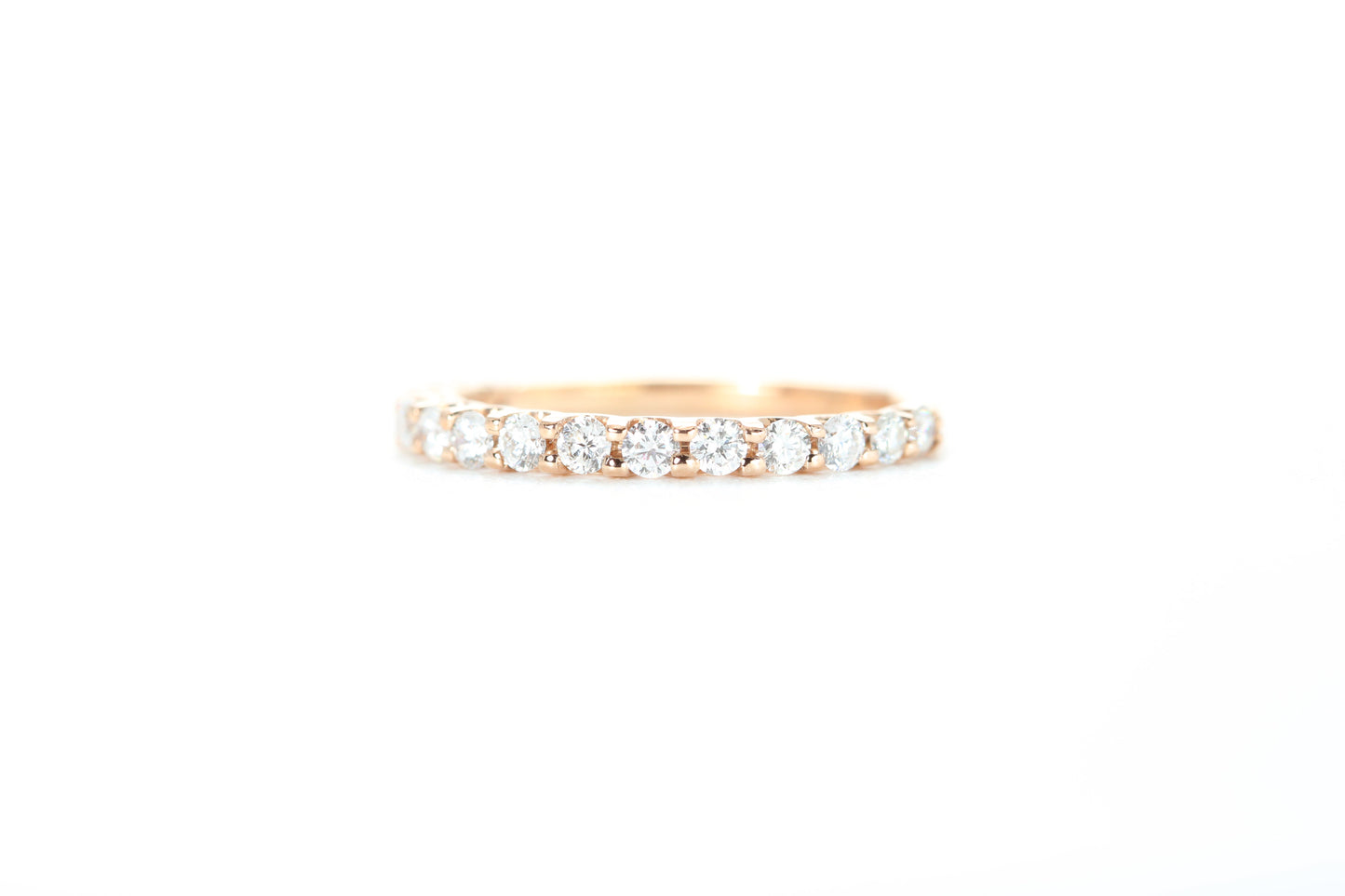 Micro Pavé 1/2 Carat Diamond Ring in 18k Rose Gold