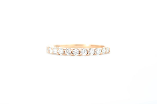 Micro Pavé 1/2 Carat Diamond Ring in 18k Rose Gold