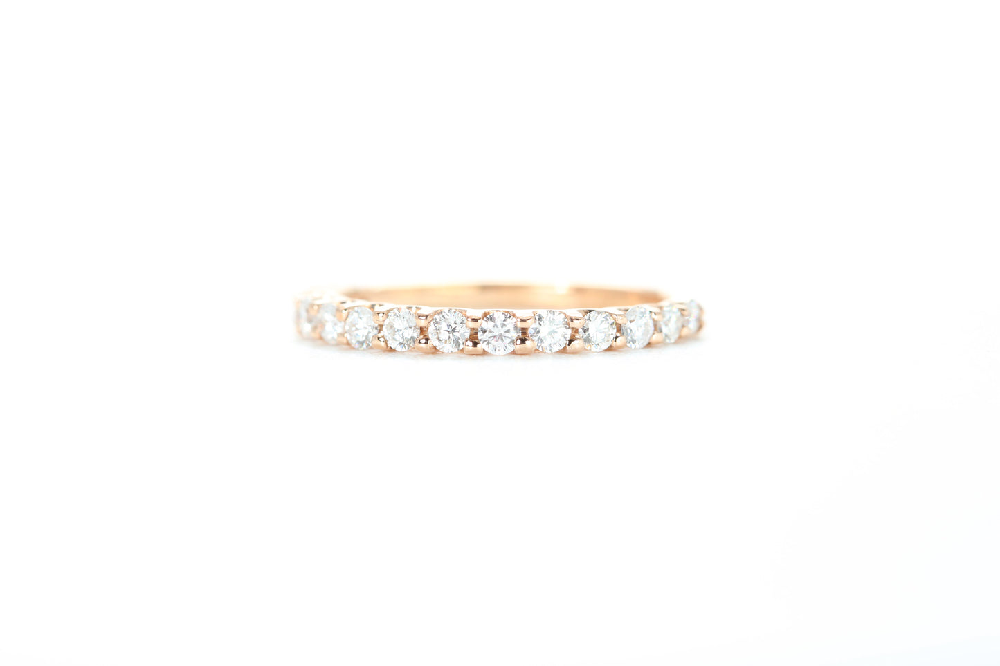 Micro Pavé 1/2 Carat Diamond Ring in 18k Rose Gold