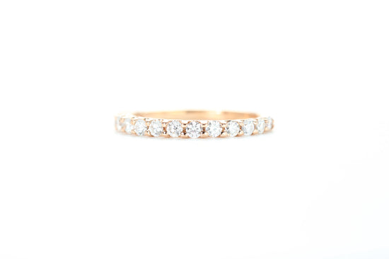 Micro Pavé 1/2 Carat Diamond Ring in 18k Rose Gold