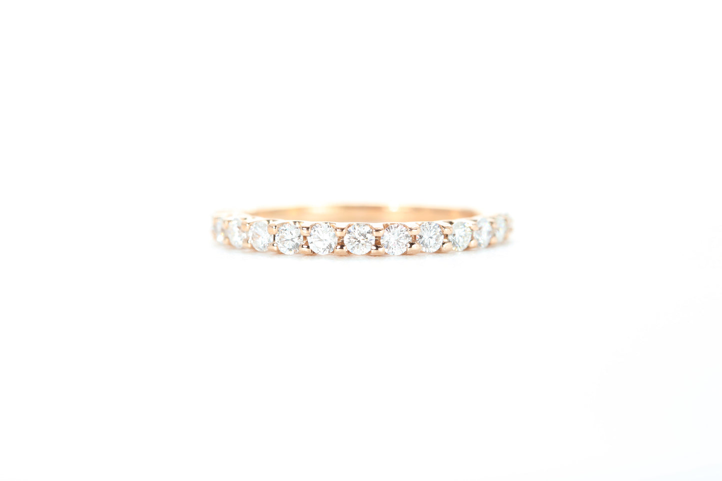 Micro Pavé 1/2 Carat Diamond Ring in 18k Rose Gold