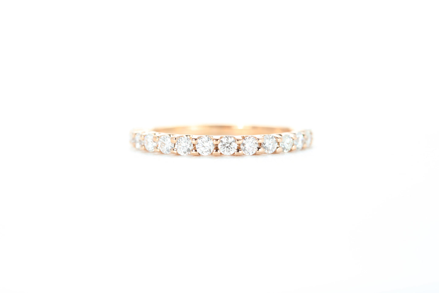 Micro Pavé 1/2 Carat Diamond Ring in 18k Rose Gold