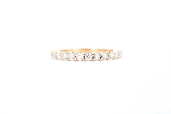 Micro Pavé 1/2 Carat Diamond Ring in 18k Rose Gold