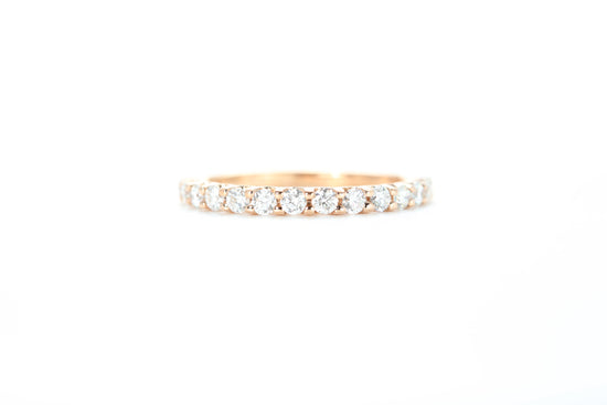 Micro Pavé 1/2 Carat Diamond Ring in 18k Rose Gold