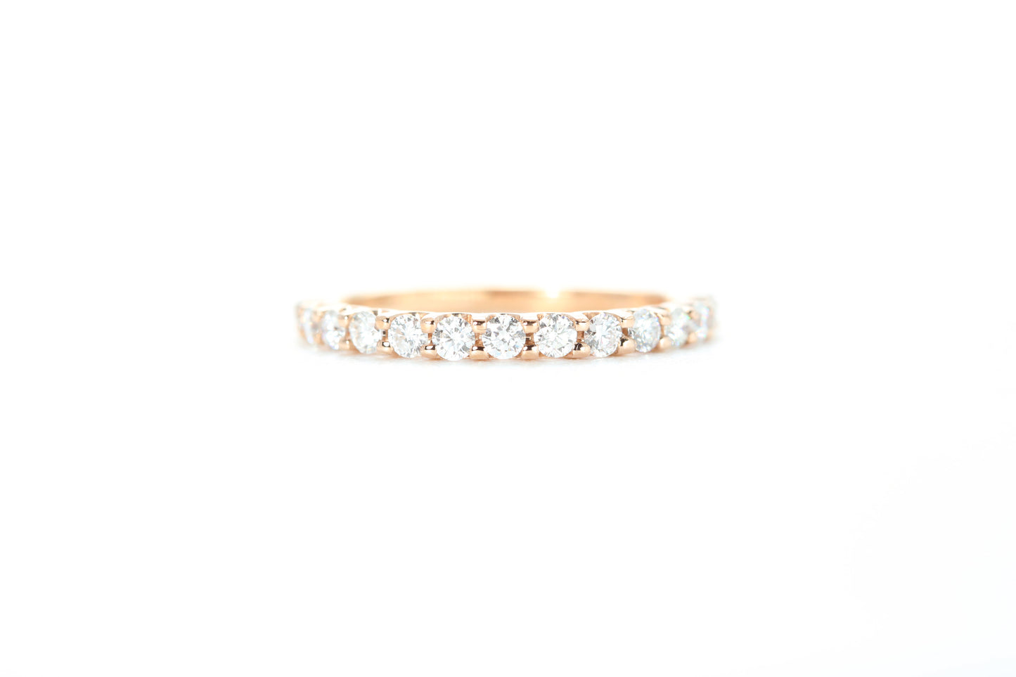 Micro Pavé 1/2 Carat Diamond Ring in 18k Rose Gold