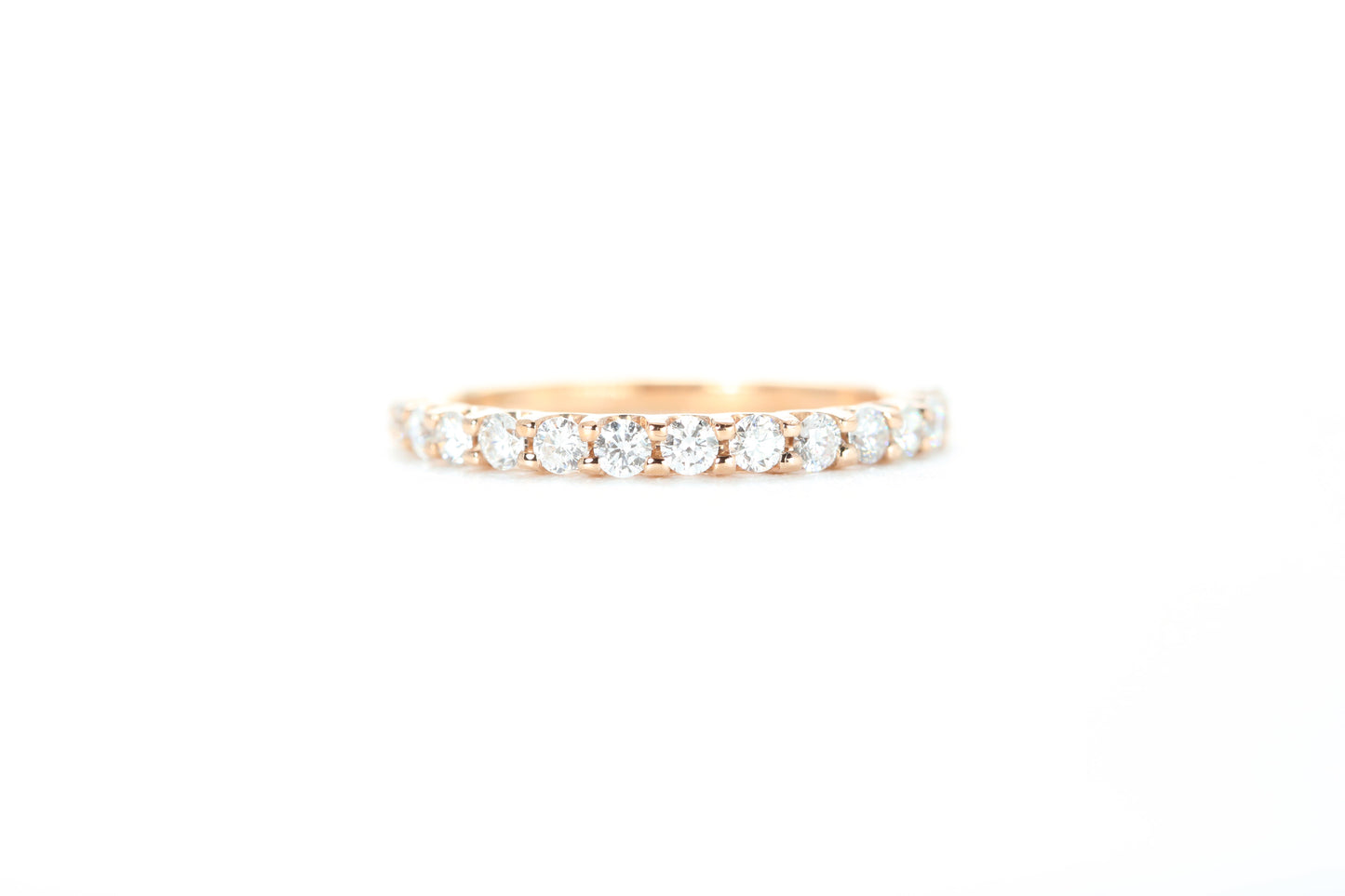 Micro Pavé 1/2 Carat Diamond Ring in 18k Rose Gold