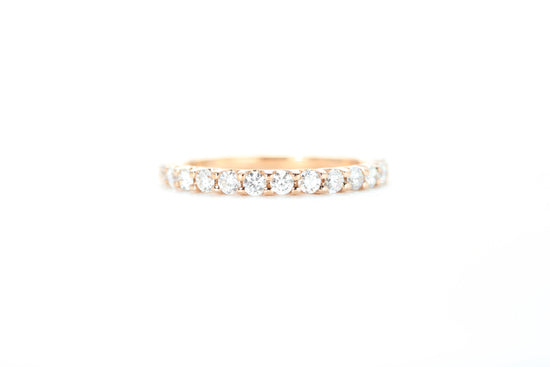 Micro Pavé 1/2 Carat Diamond Ring in 18k Rose Gold
