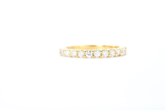 Load image into Gallery viewer, Micro Pavé 1/2 Carat Diamond Ring in 18K Yellow Gold
