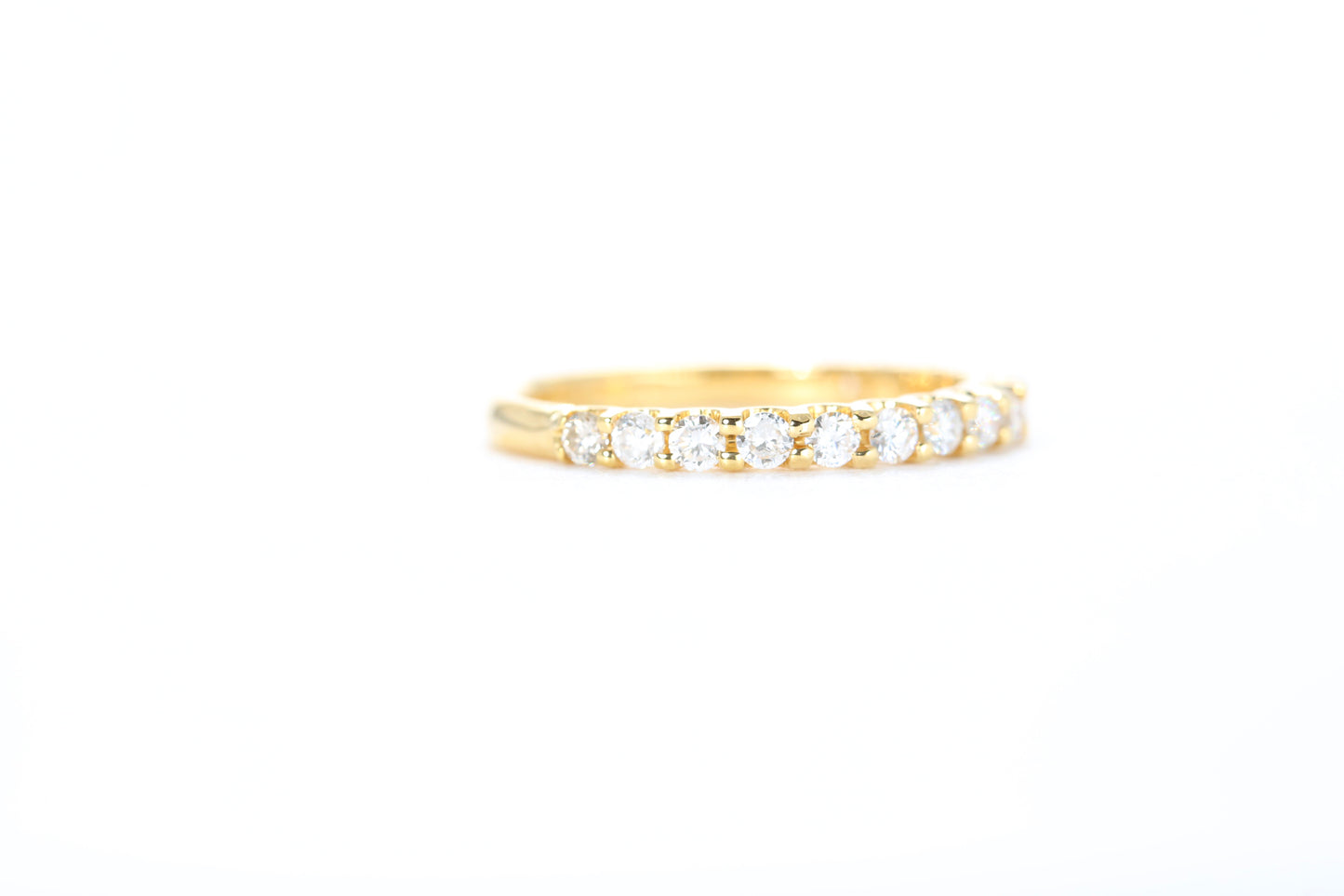 Micro Pavé 1/2 Carat Diamond Ring in 18K Yellow Gold