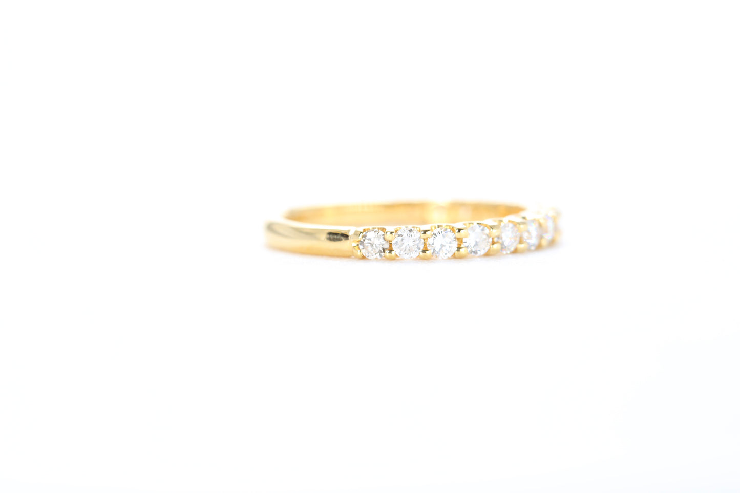 Micro Pavé 1/2 Carat Diamond Ring in 18K Yellow Gold