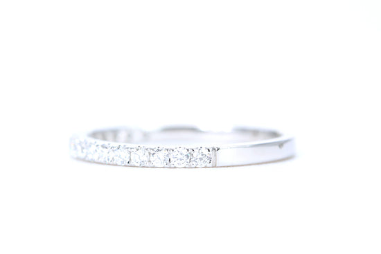 Micro Pavé 1/3 Carat Diamond Ring in 14K White Gold