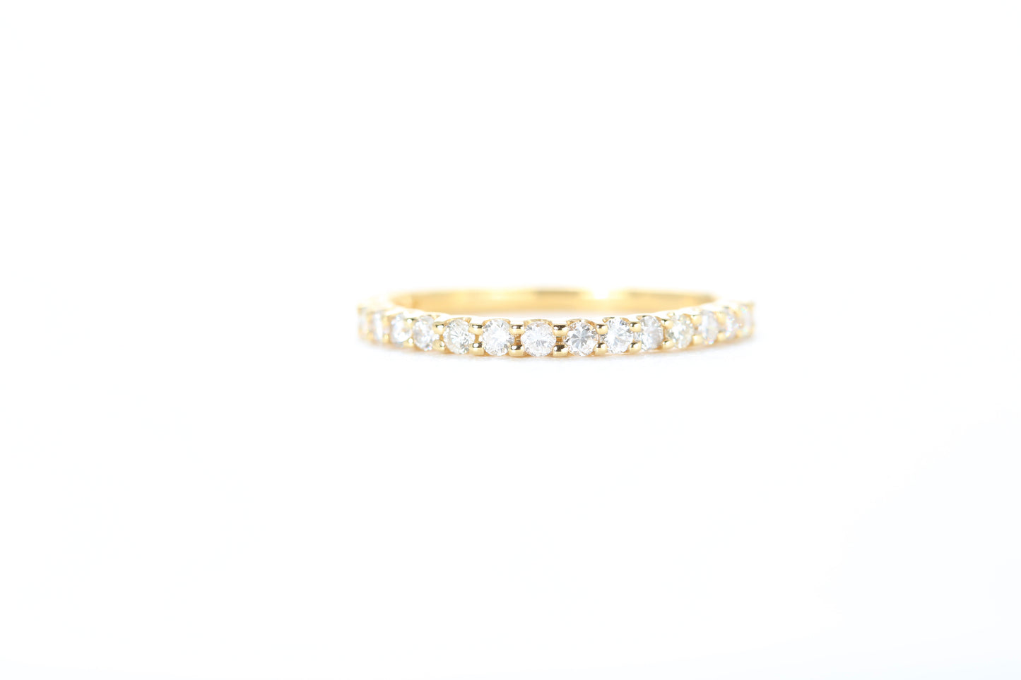 Micro Pavé 1/3 Carat Diamond Ring in 18K Yellow Gold