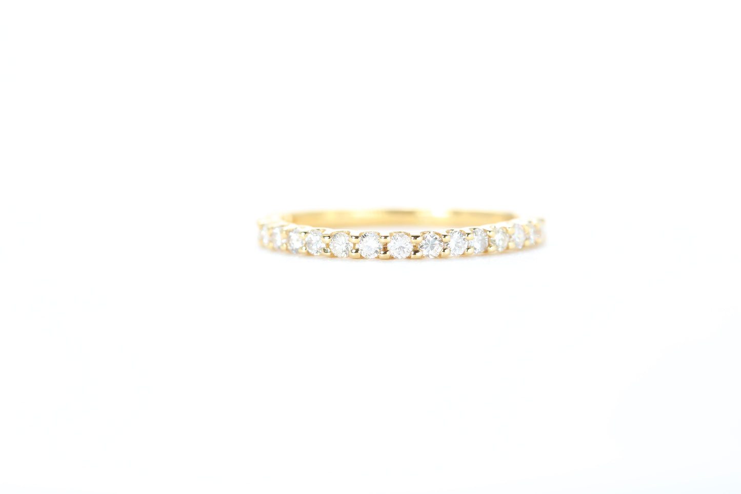 Micro Pavé 1/3 Carat Diamond Ring in 18K Yellow Gold