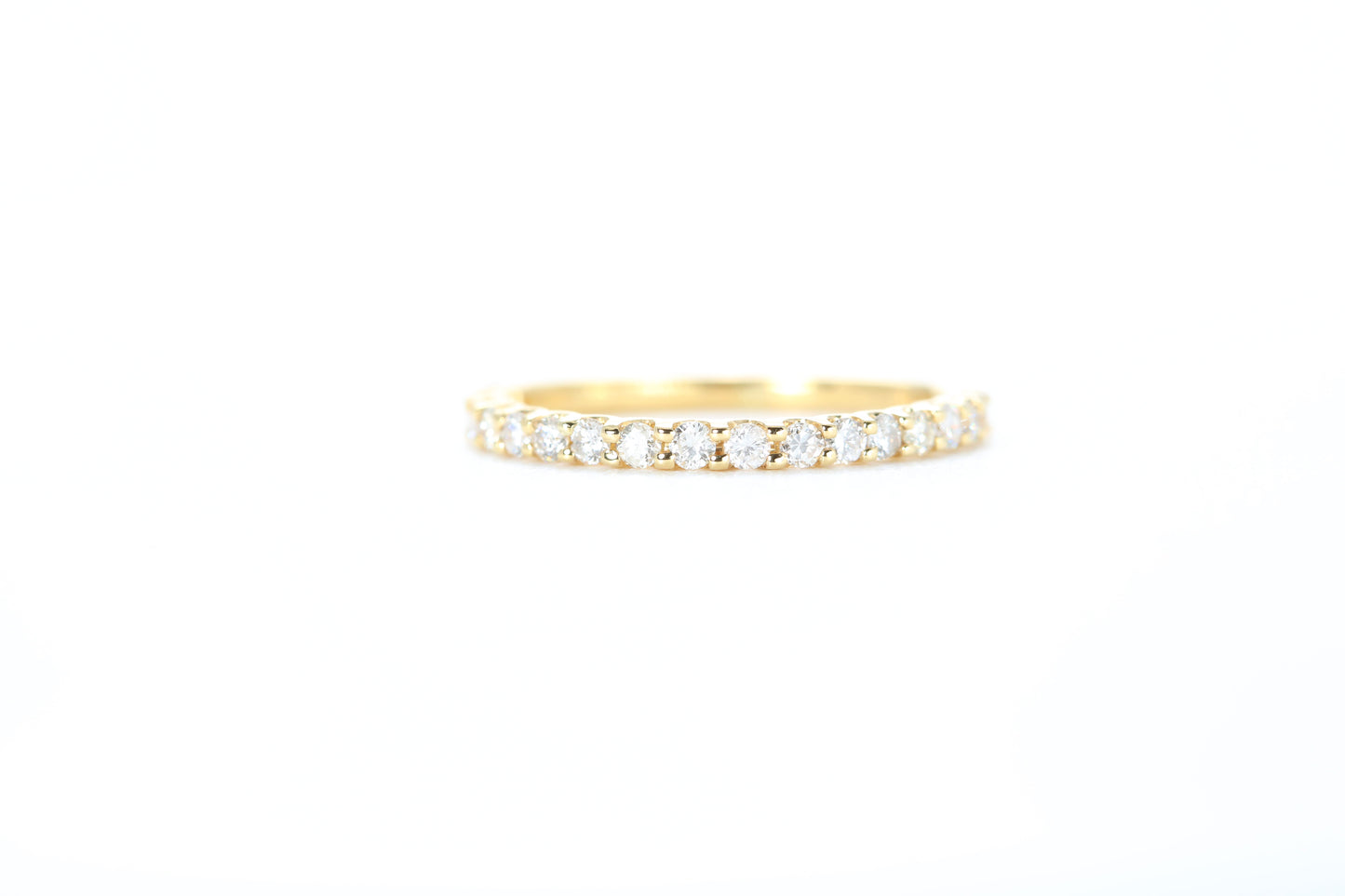 Micro Pavé 1/3 Carat Diamond Ring in 18K Yellow Gold