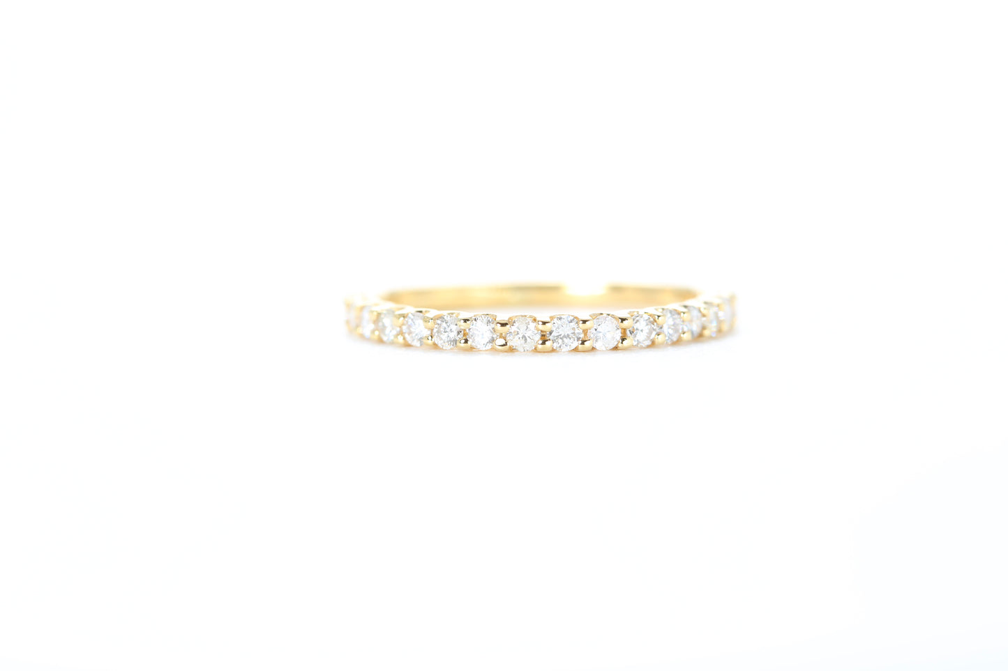 Micro Pavé 1/3 Carat Diamond Ring in 18K Yellow Gold