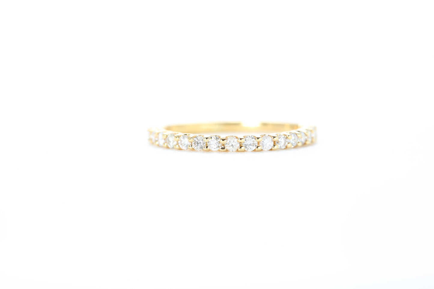 Micro Pavé 1/3 Carat Diamond Ring in 18K Yellow Gold
