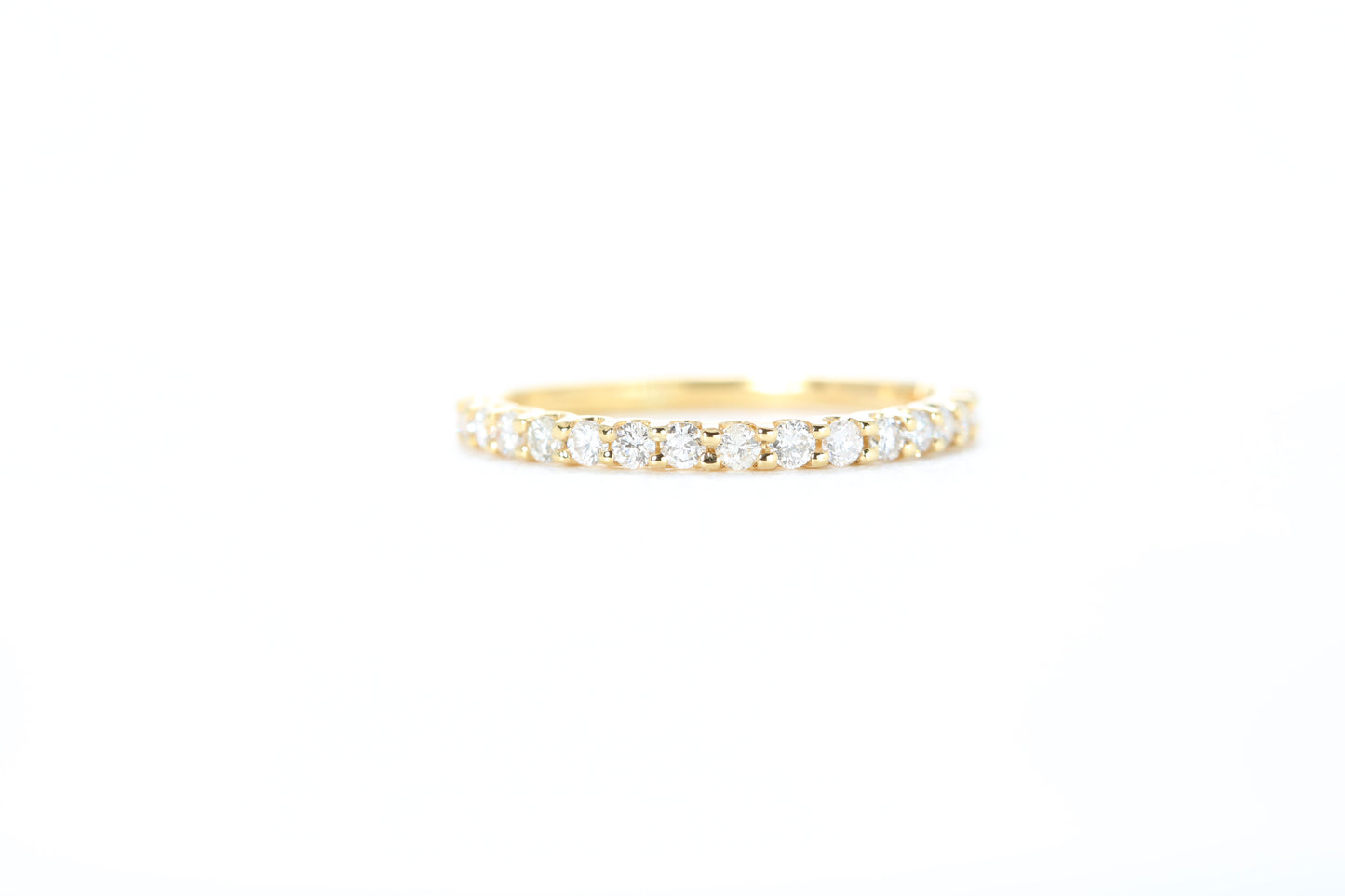 Micro Pavé 1/3 Carat Diamond Ring in 18K Yellow Gold