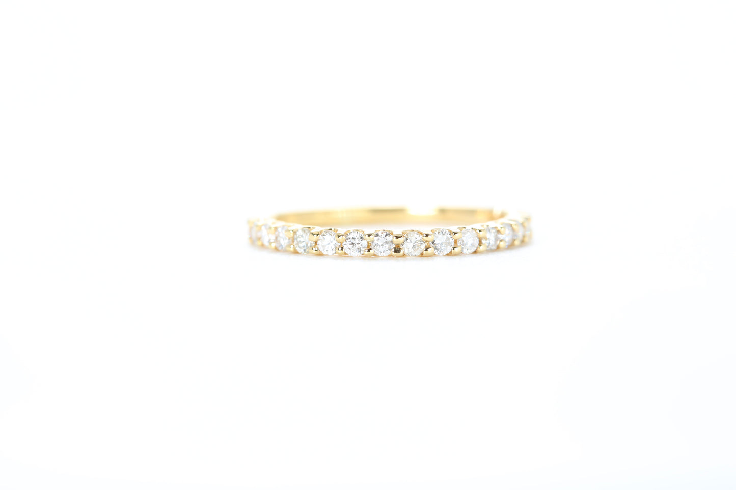 Micro Pavé 1/3 Carat Diamond Ring in 18K Yellow Gold
