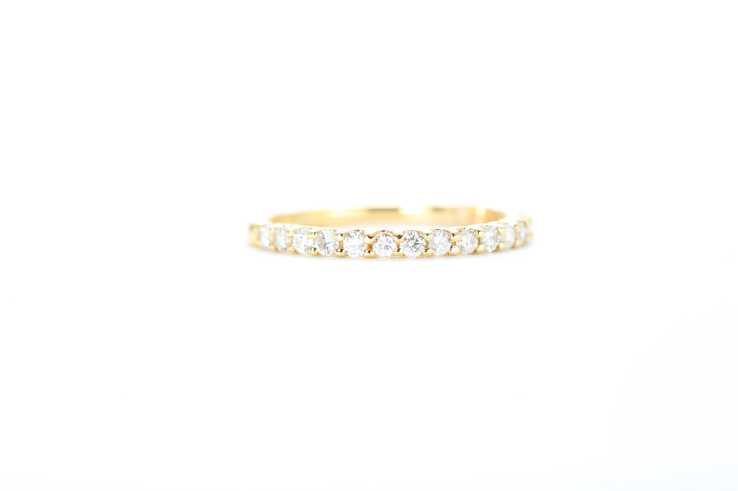 Micro Pavé 1/3 Carat Diamond Ring in 18K Yellow Gold