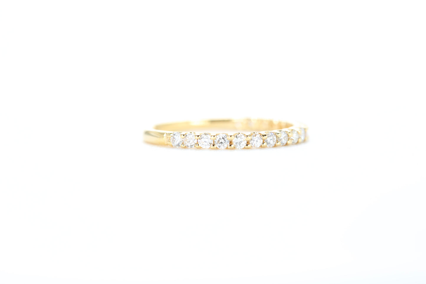 Micro Pavé 1/3 Carat Diamond Ring in 18K Yellow Gold