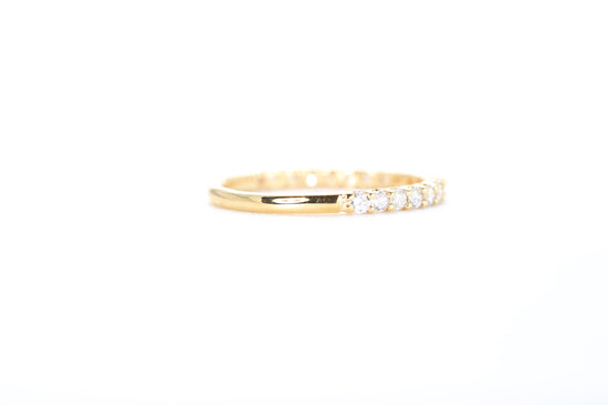 Micro Pavé 1/3 Carat Diamond Ring in 18K Yellow Gold