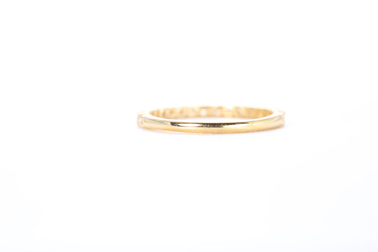 Micro Pavé 1/3 Carat Diamond Ring in 18K Yellow Gold