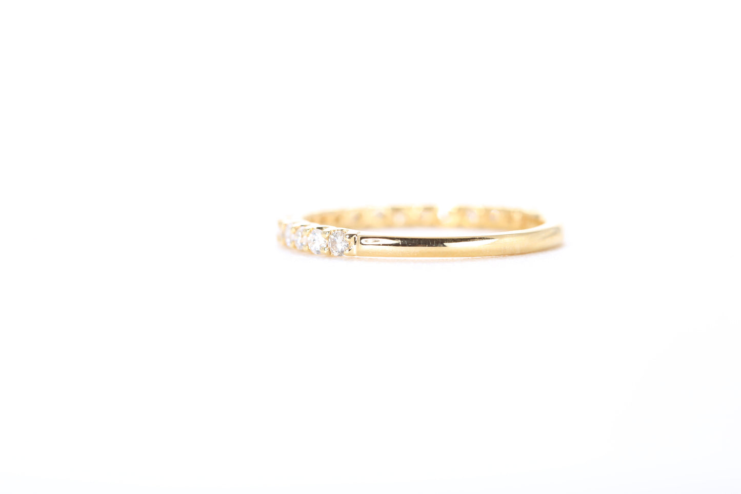 Micro Pavé 1/3 Carat Diamond Ring in 18K Yellow Gold
