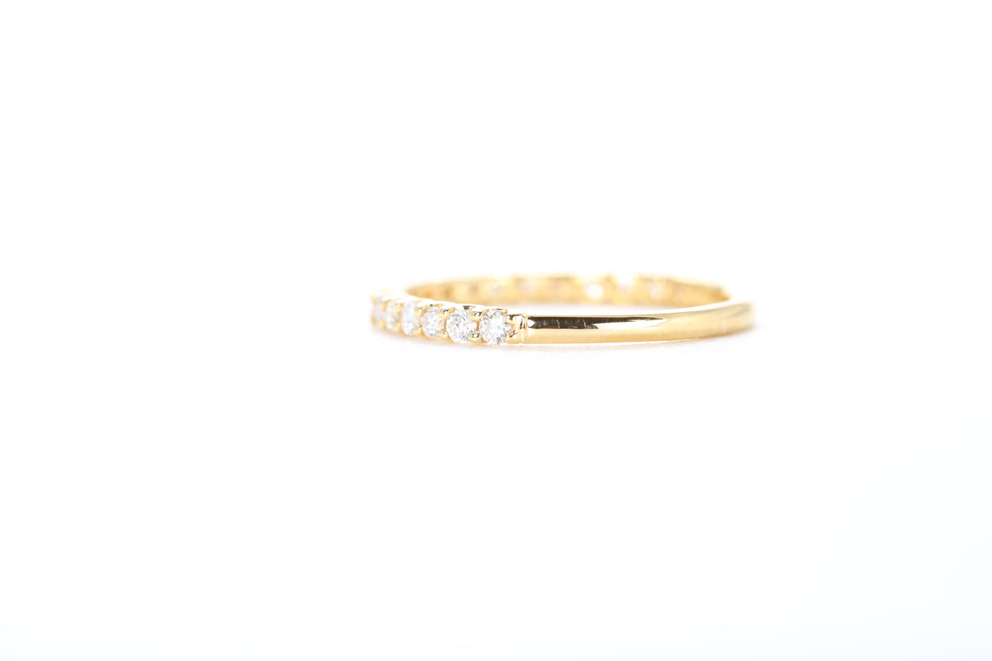 Micro Pavé 1/3 Carat Diamond Ring in 18K Yellow Gold