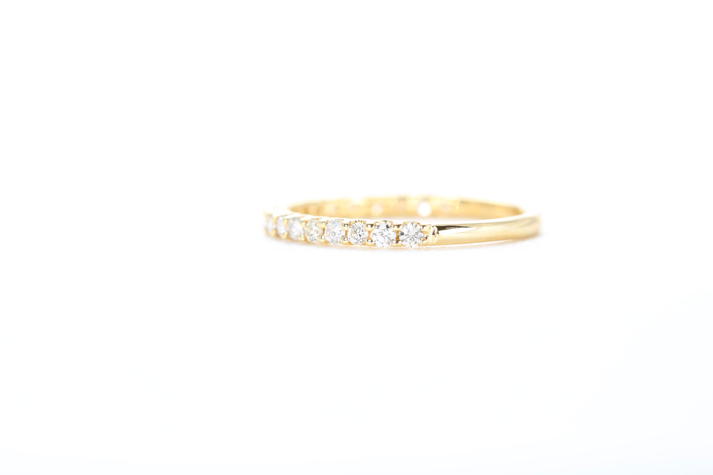Micro Pavé 1/3 Carat Diamond Ring in 18K Yellow Gold