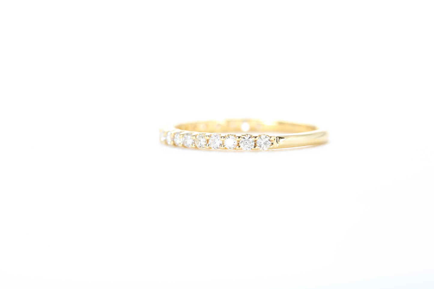 Micro Pavé 1/3 Carat Diamond Ring in 18K Yellow Gold