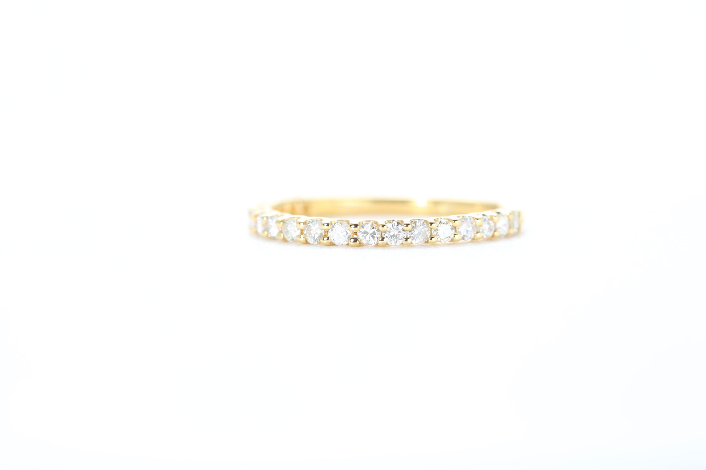 Micro Pavé 1/3 Carat Diamond Ring in 18K Yellow Gold