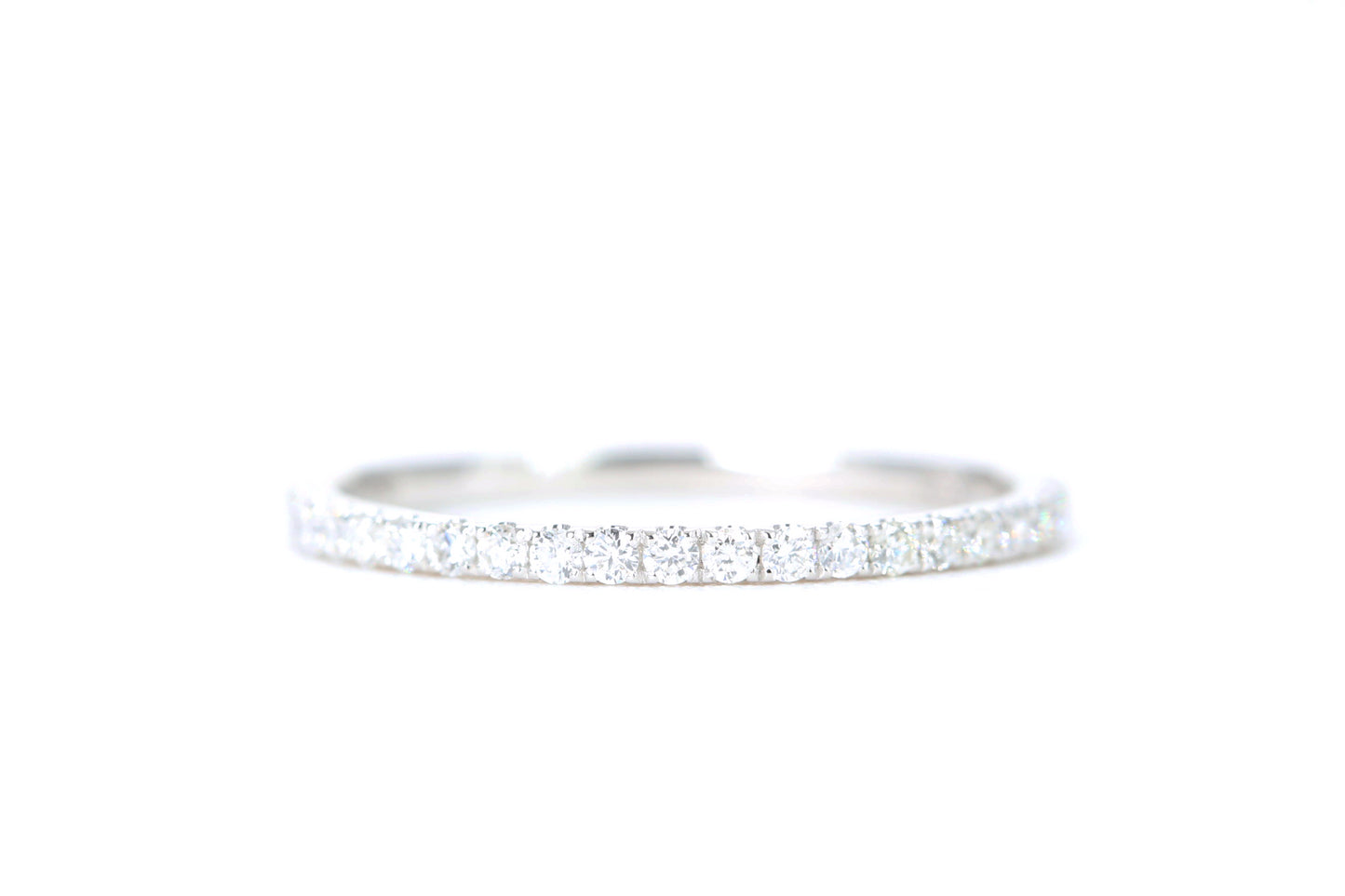 Micro Pavé 1/4 Carat Diamond Ring in 14K White Gold