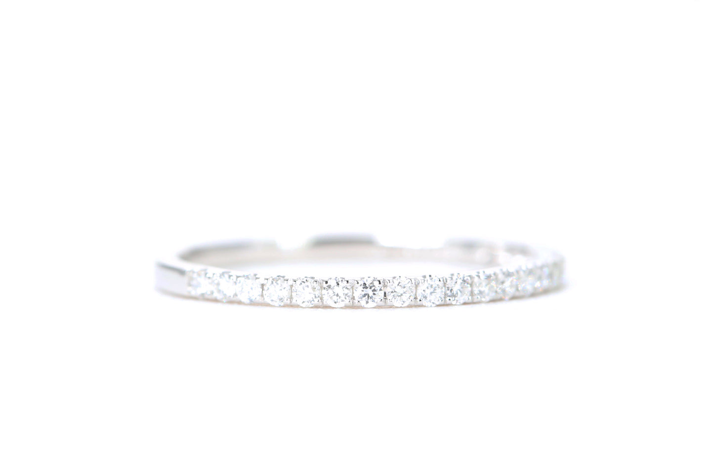 Micro Pavé 1/4 Carat Diamond Ring in 14K White Gold
