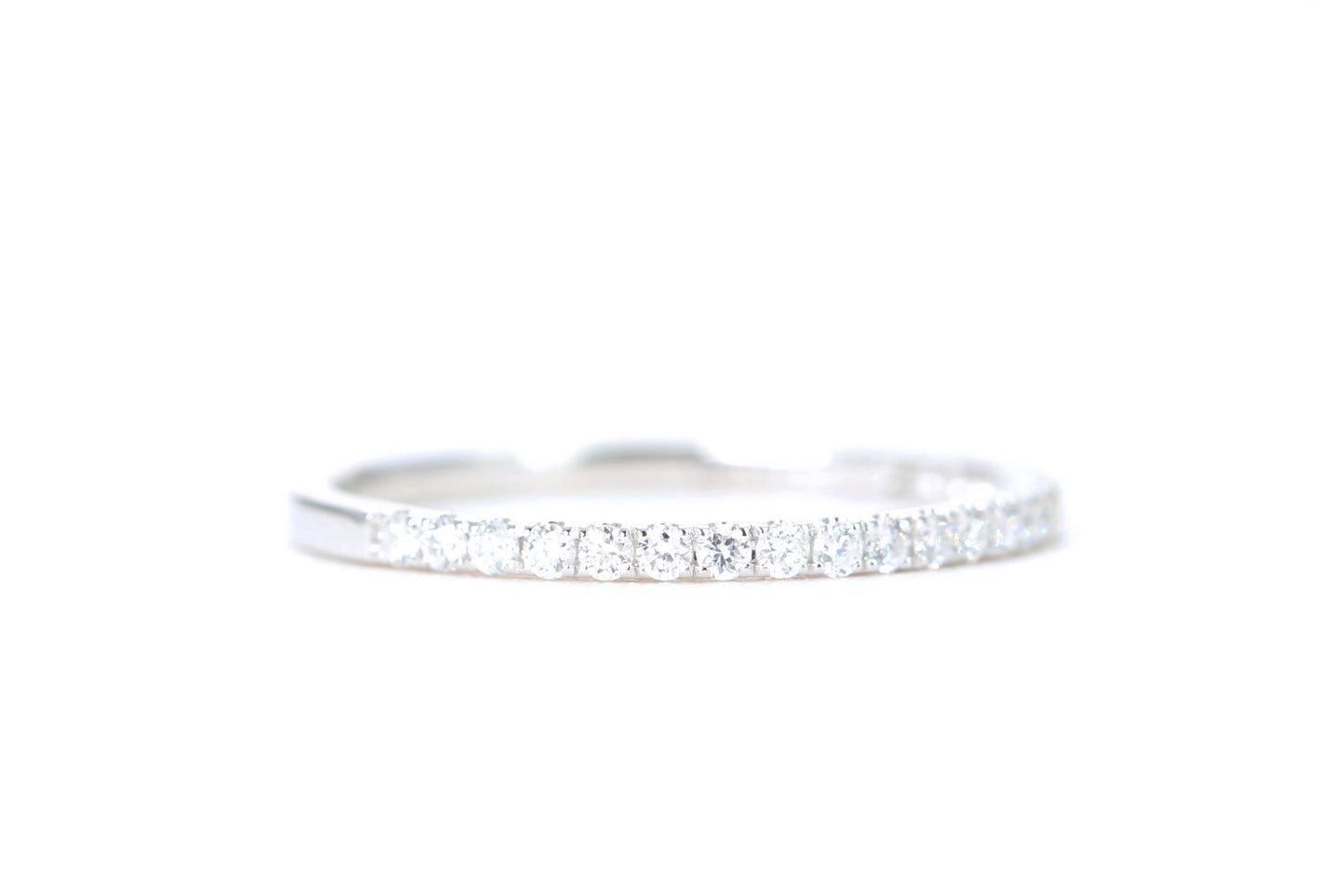 Micro Pavé 1/4 Carat Diamond Ring in 14K White Gold