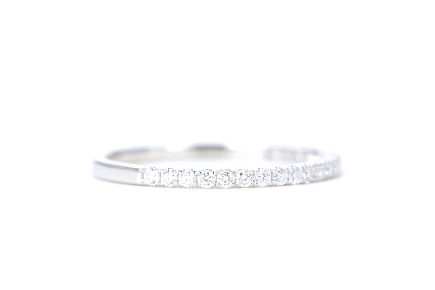 Micro Pavé 1/4 Carat Diamond Ring in 14K White Gold