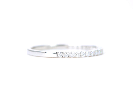 Micro Pavé 1/4 Carat Diamond Ring in 14K White Gold