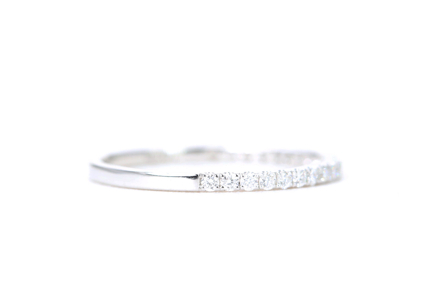 Micro Pavé 1/4 Carat Diamond Ring in 14K White Gold