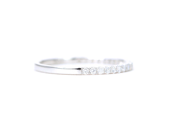 Micro Pavé 1/4 Carat Diamond Ring in 14K White Gold