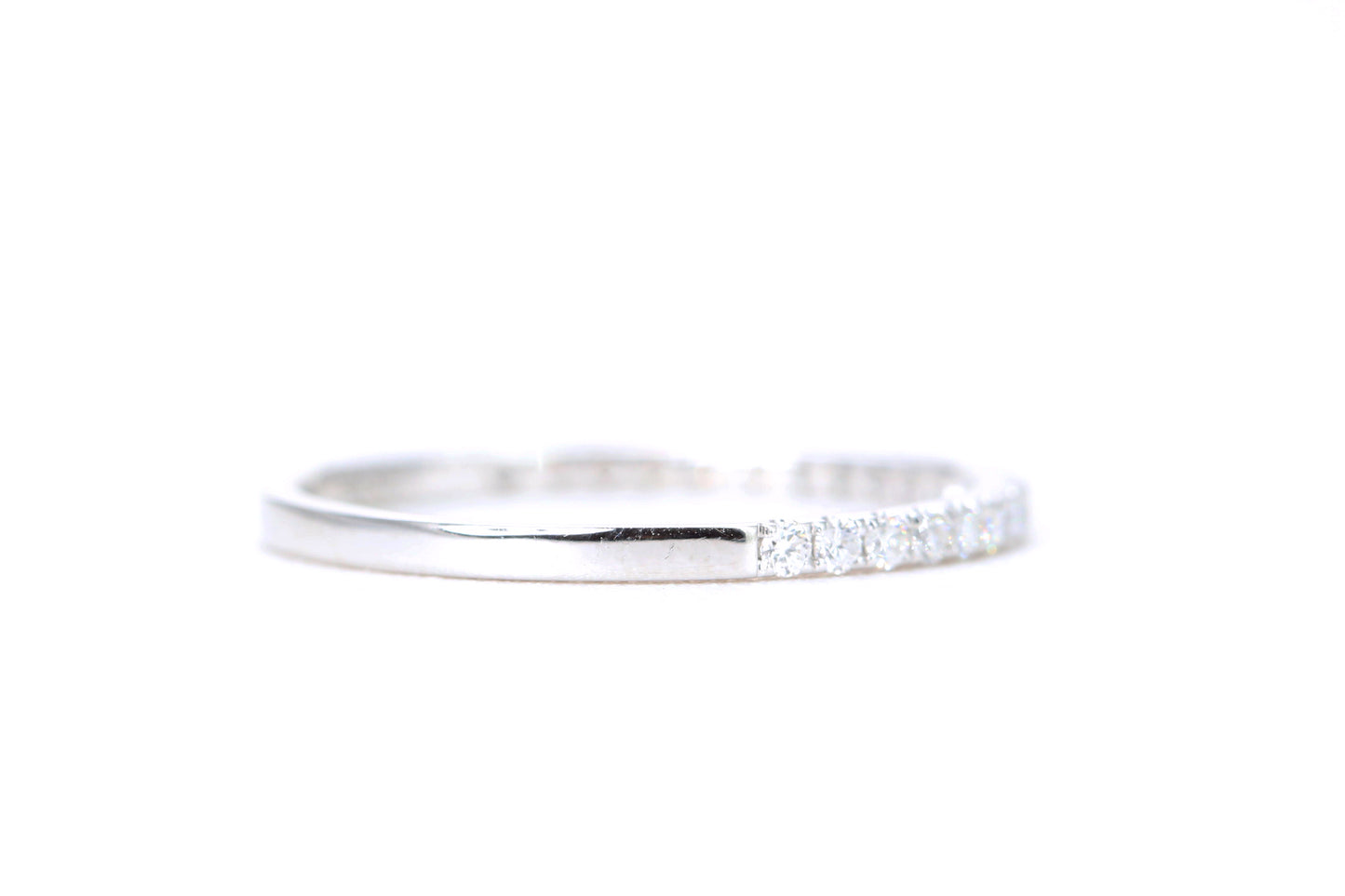 Micro Pavé 1/4 Carat Diamond Ring in 14K White Gold