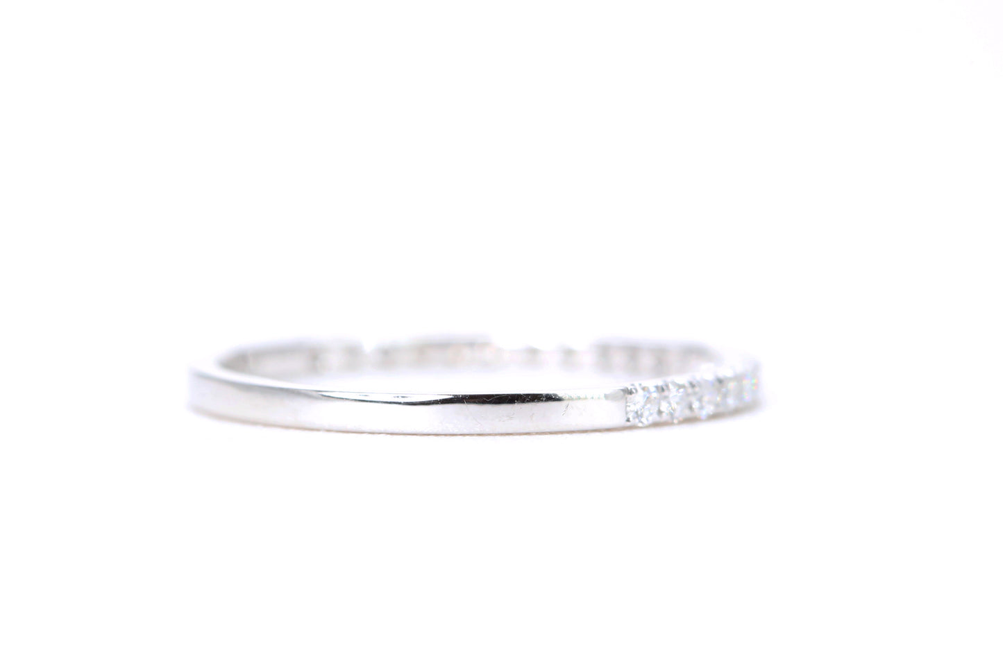 Micro Pavé 1/4 Carat Diamond Ring in 14K White Gold