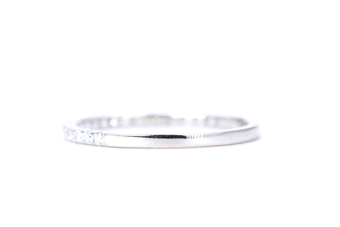 Micro Pavé 1/4 Carat Diamond Ring in 14K White Gold