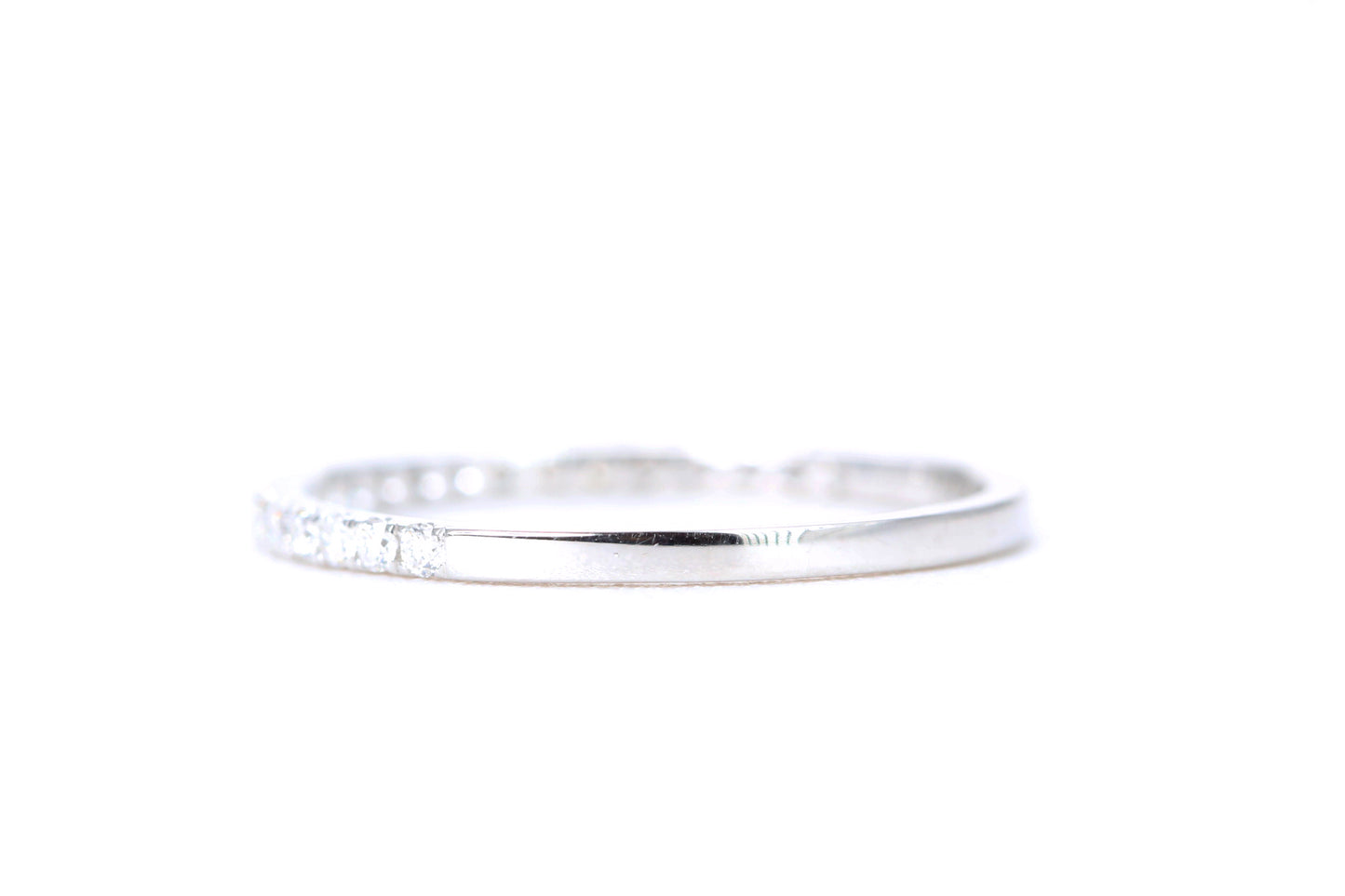 Micro Pavé 1/4 Carat Diamond Ring in 14K White Gold