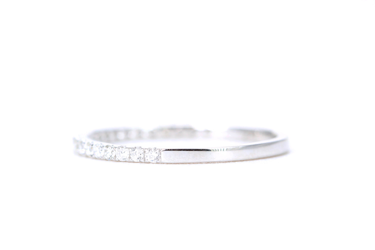 Micro Pavé 1/4 Carat Diamond Ring in 14K White Gold